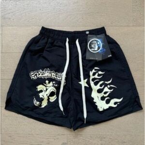 Stylish Black Graphic Shorts